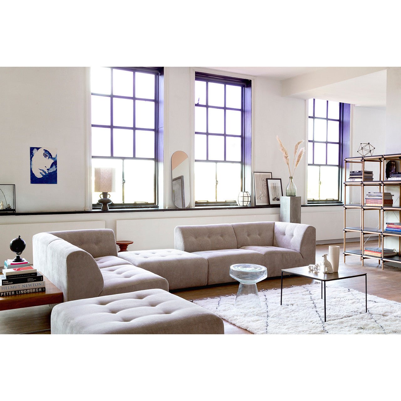 HKliving Couch VINT modular Cord creme | 97x94x74 cm - Sir Henrys