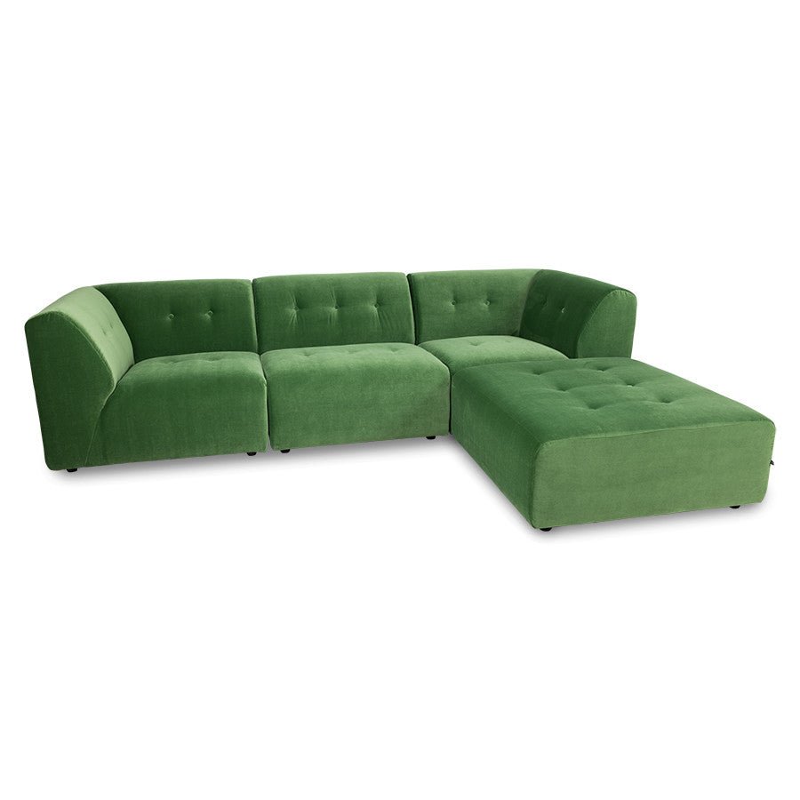 HKliving Couch VINT modular Royalsamt grün - Sir Henrys