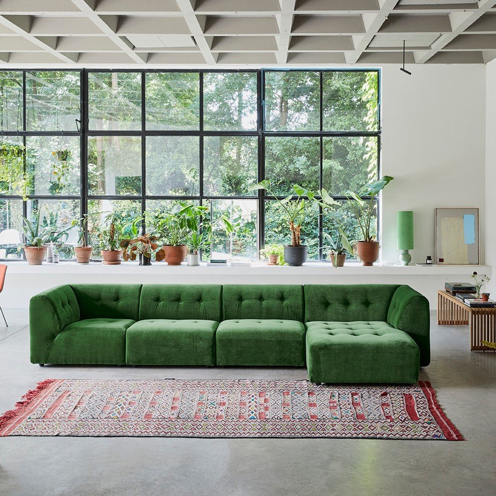 HKliving Couch VINT modular Royalsamt grün - Sir Henrys