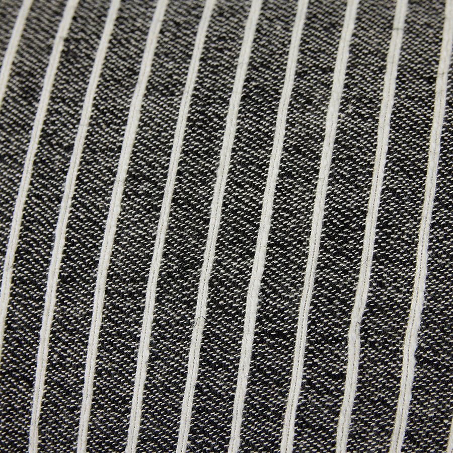 HKliving Kissen MONOCHROME STRIPE anthrazit | 70x40cm - Sir Henrys