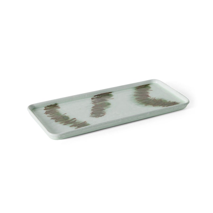 HKliving Kuchenplatte TIDE 70 Ceramics bunt | 31,5x13,5x2cm - Sir Henrys