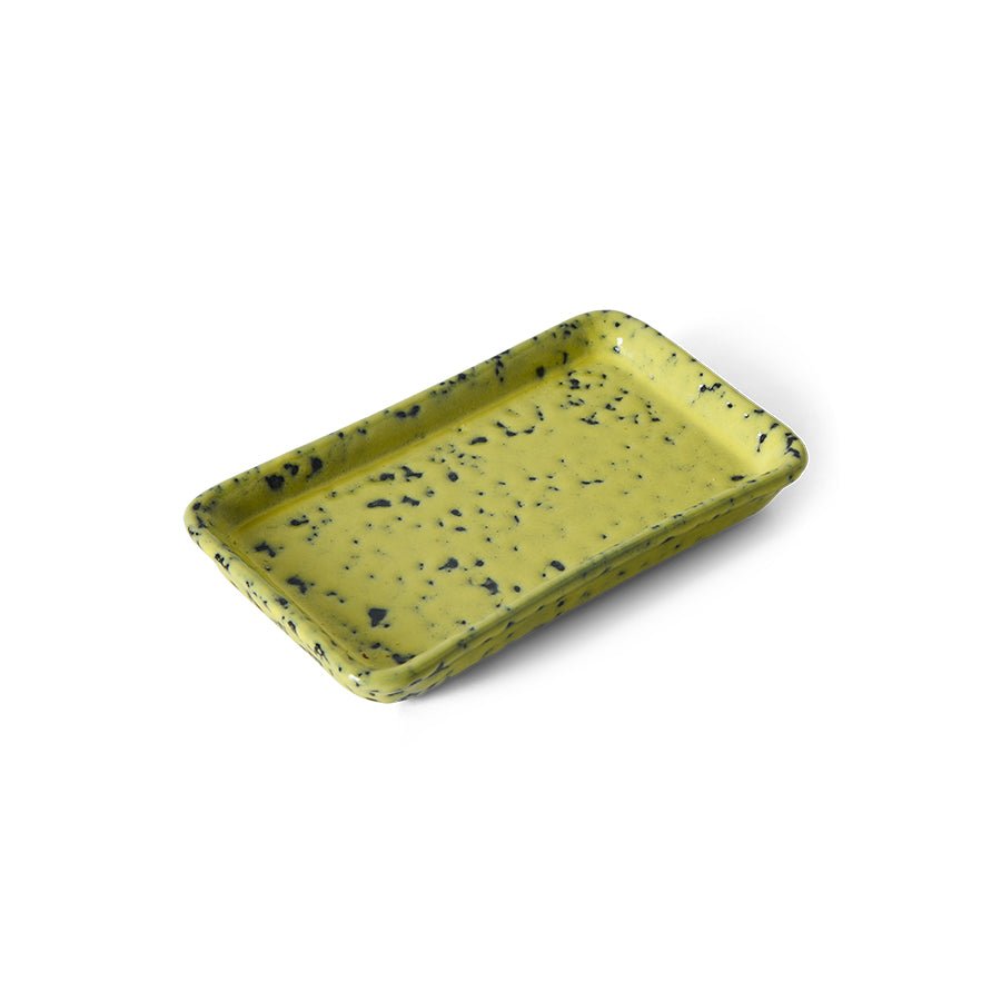 HKliving Platte CORN 70s Ceramics bunt | 7,7x13,6x2cm - Sir Henrys