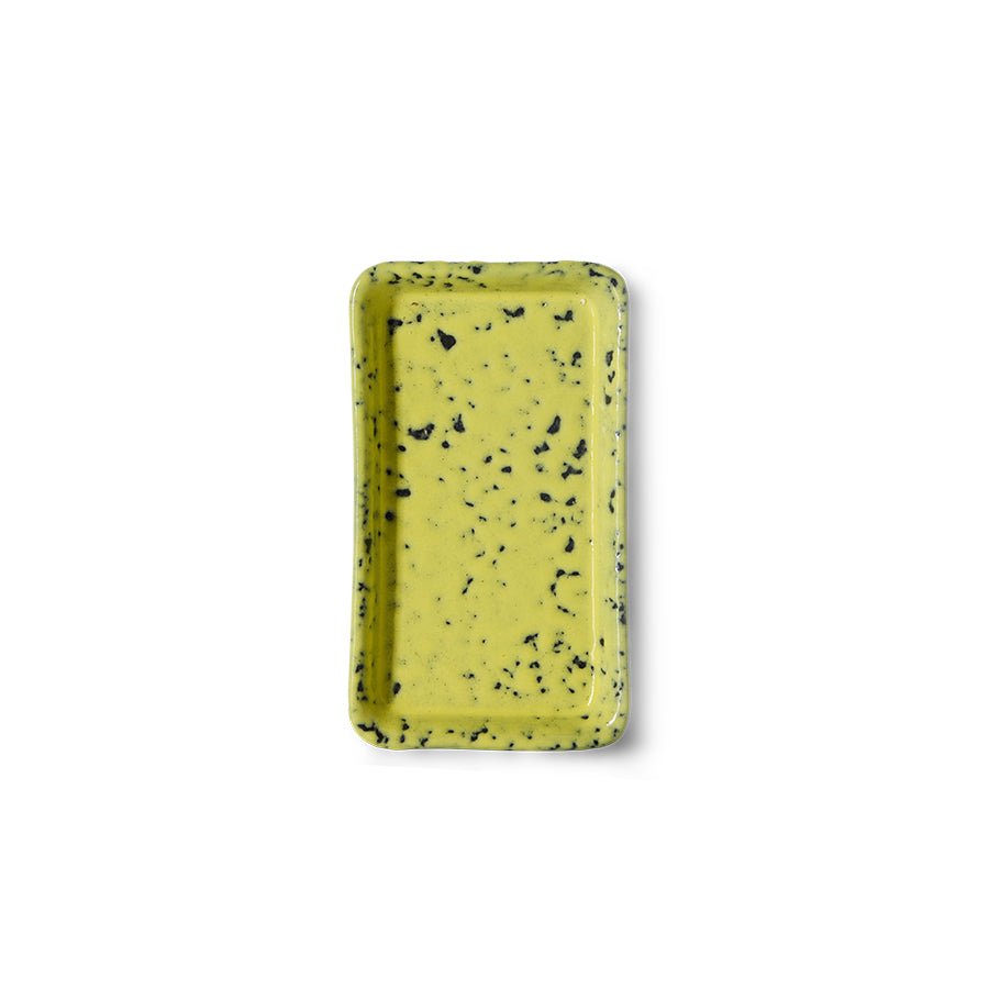 HKliving Platte CORN 70s Ceramics bunt | 7,7x13,6x2cm - Sir Henrys