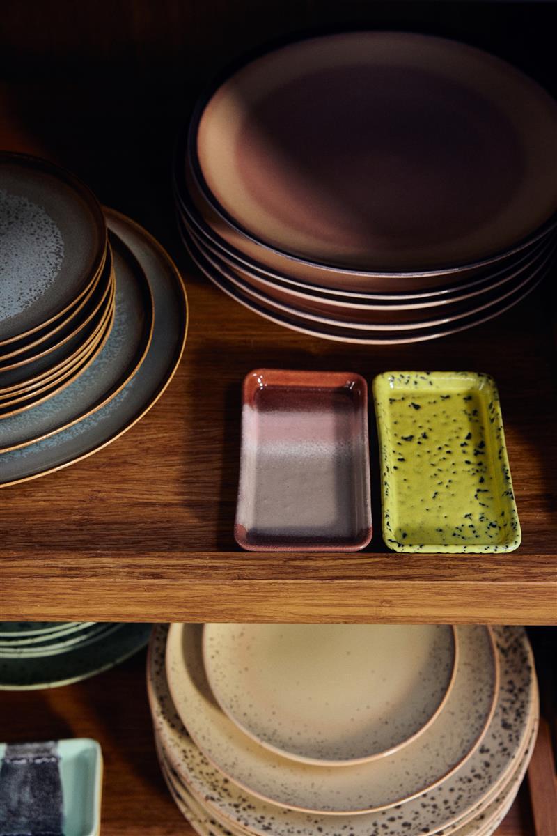 HKliving Platte CORN 70s Ceramics bunt | 7,7x13,6x2cm - Sir Henrys
