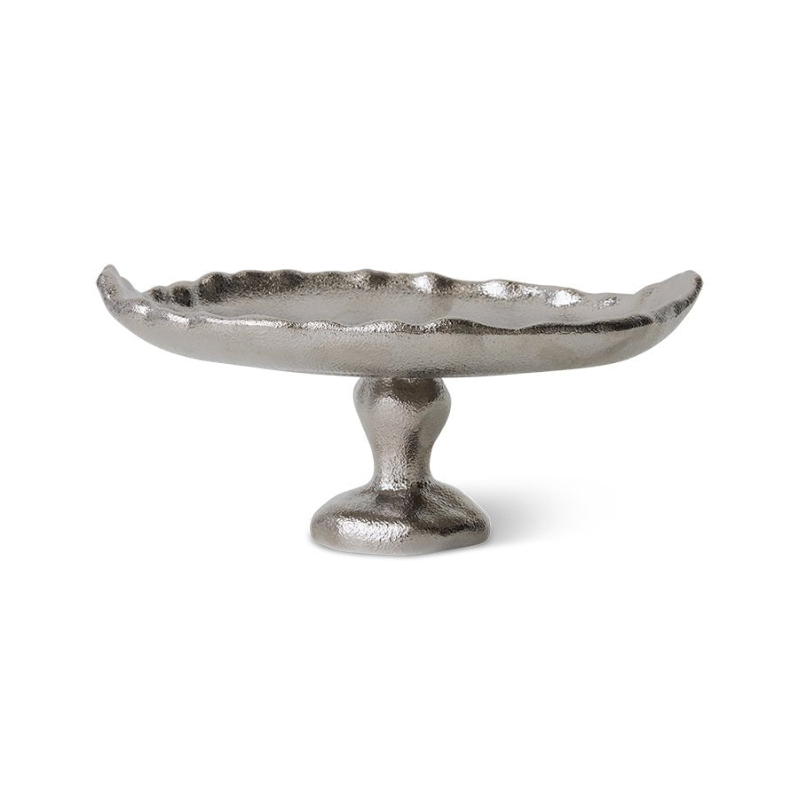 HKliving Platte ROUGH New classics chrome silber | 29,5x23x15,5cm - Sir Henrys