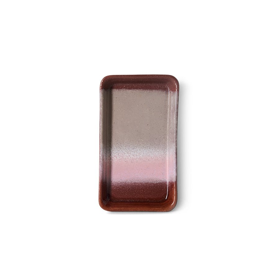 HKliving Schale BLOOM 70s Ceramics bunt | 7,7x13,6x2cm - Sir Henrys
