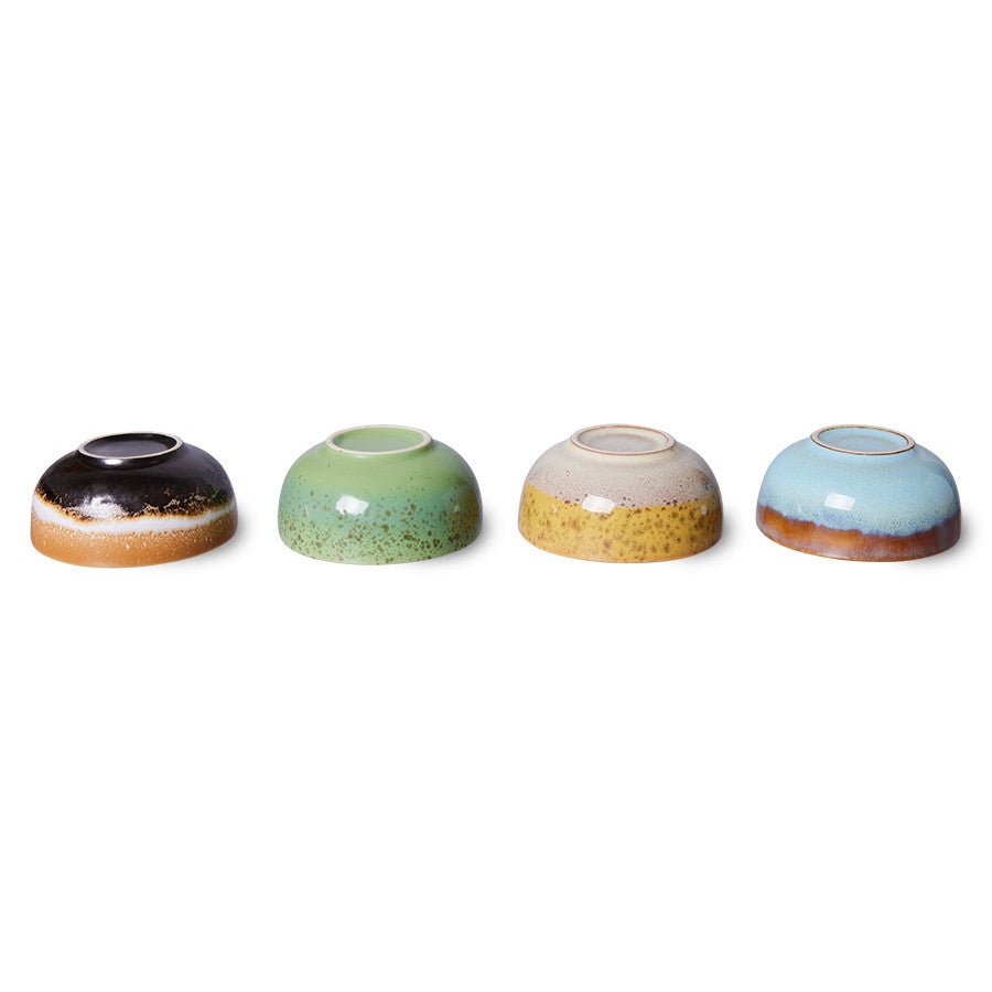 HKliving Schale Bowl XS CASTOR bunt 4er Set | Ø8x4cm - Sir Henrys