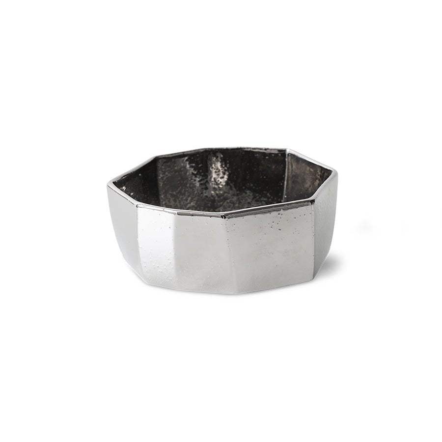 HKliving Schale CHROME M chrome silber | 15x14x7,5cm - Sir Henrys