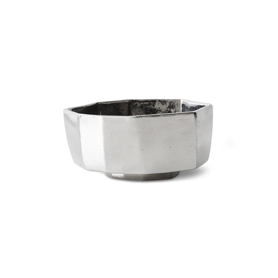 HKliving Schale CHROME M chrome silber | 15x14x7,5cm - Sir Henrys