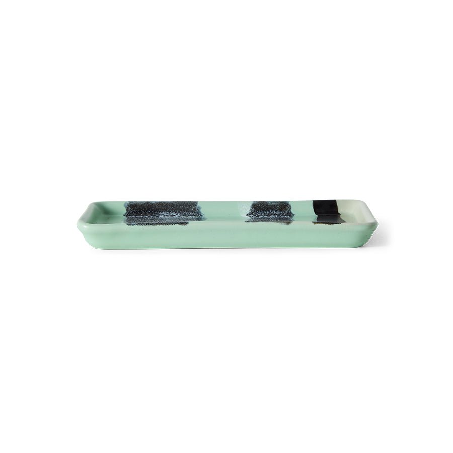 HKliving Schale RIVER 70s Ceramics bunt | 7,7x18x2cm - Sir Henrys