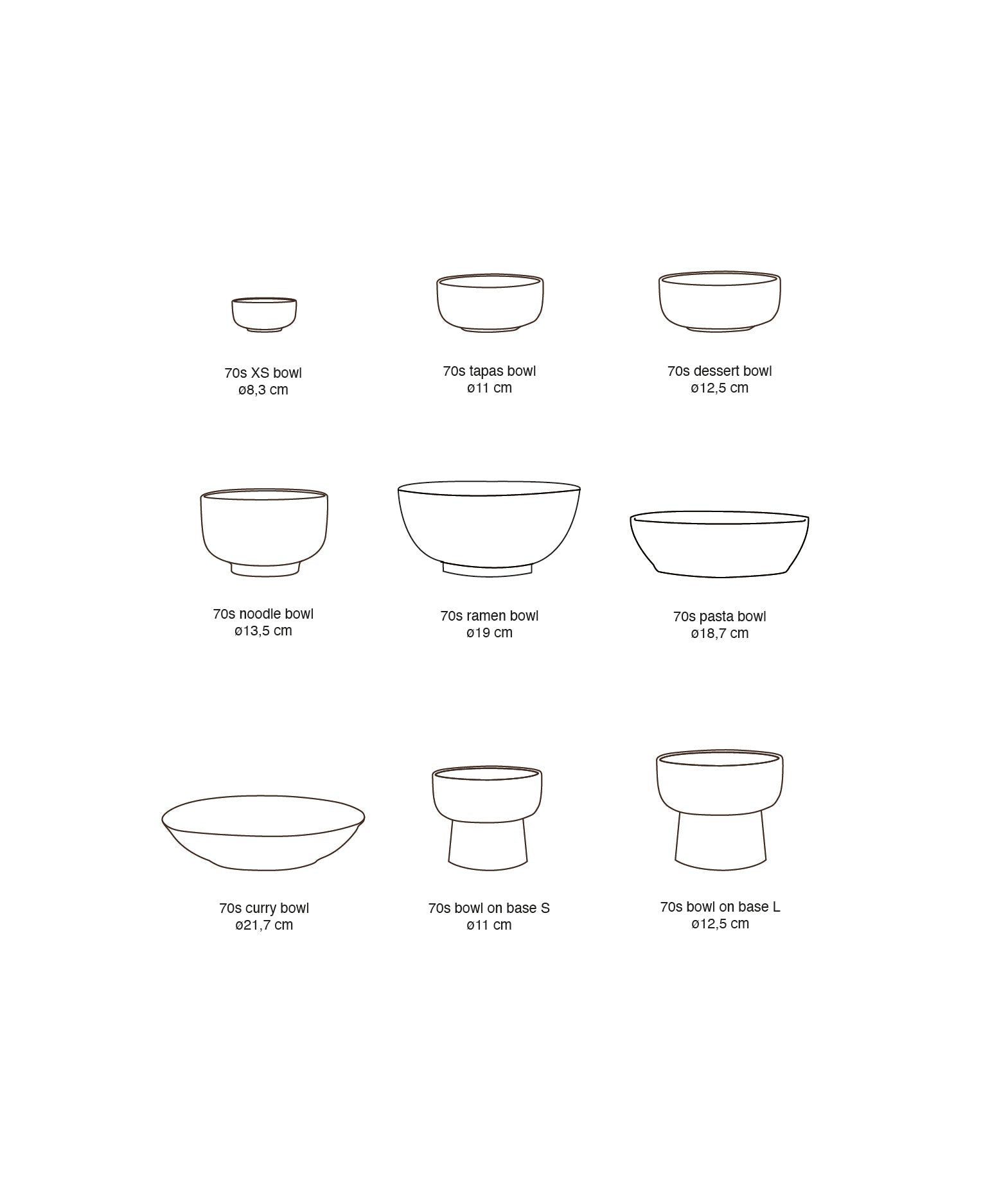 HKliving Schale Tapas Bowl SLUSH L 70s Ceramics bunt | Ø12,5x11cm - Sir Henrys