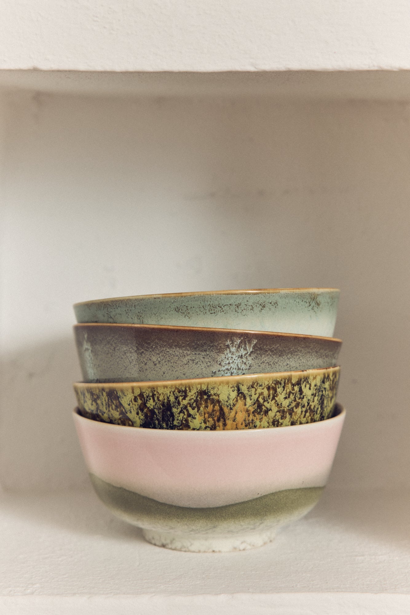 HKliving Schüssel Ramen Bowls VERGE 70s Ceramics bunt 2er Set | Ø19x8,5cm - Sir Henrys