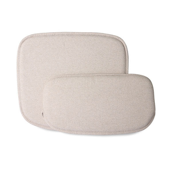 HKliving Sitzkissen WIRE CHAIR Comfort kit sand | 37x42x1,5cm - Sir Henrys