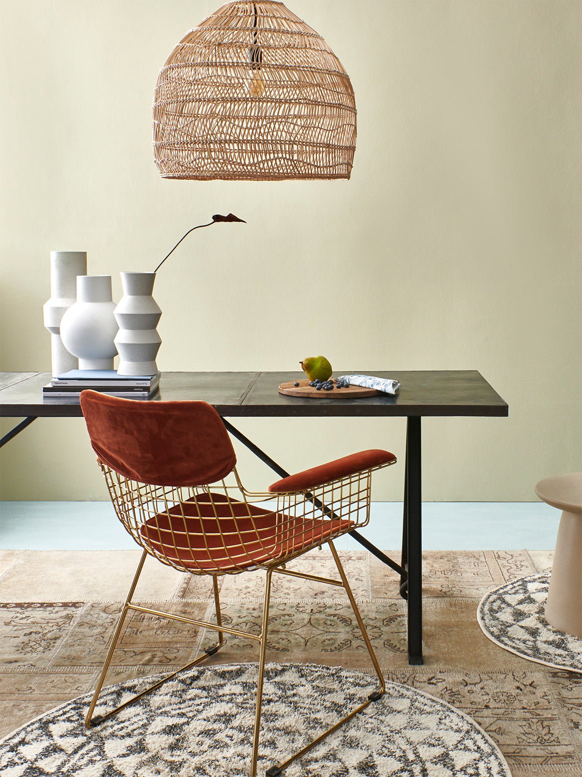 HKliving Stuhl WIRE ARMCHAIR GOLD gold | 72x56x86cm - Sir Henrys