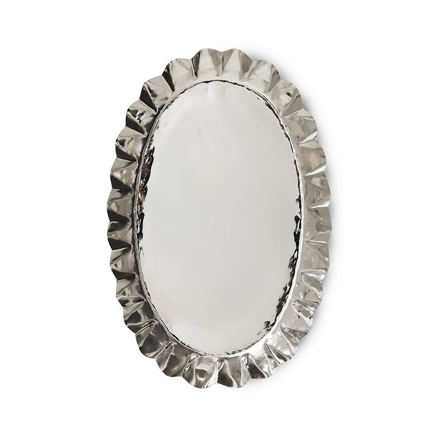 HKliving Tablett NEW CLASSICS L chrome silber | 82,5x53x9cm - Sir Henrys