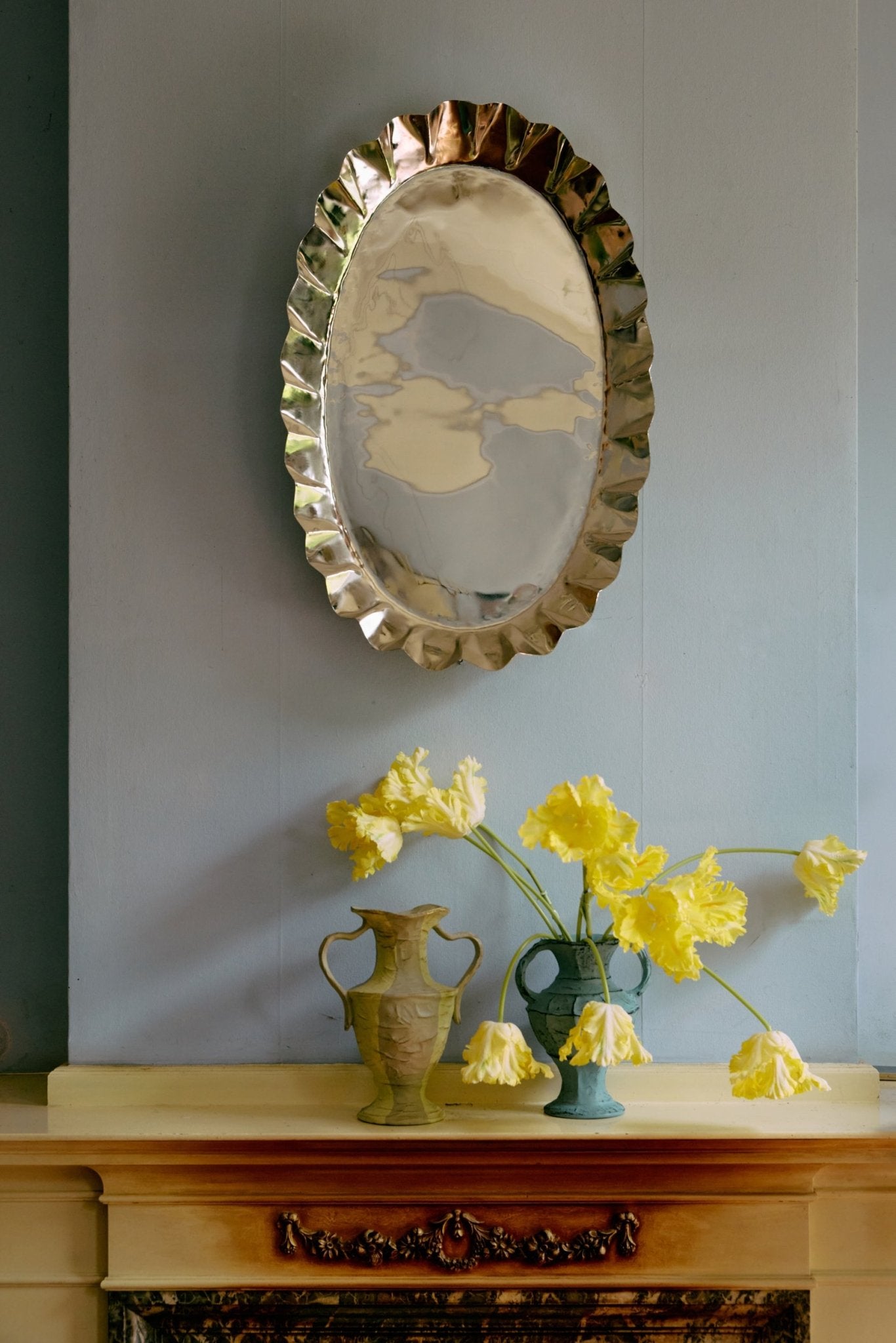 HKliving Tablett NEW CLASSICS L chrome silber | 82,5x53x9cm - Sir Henrys