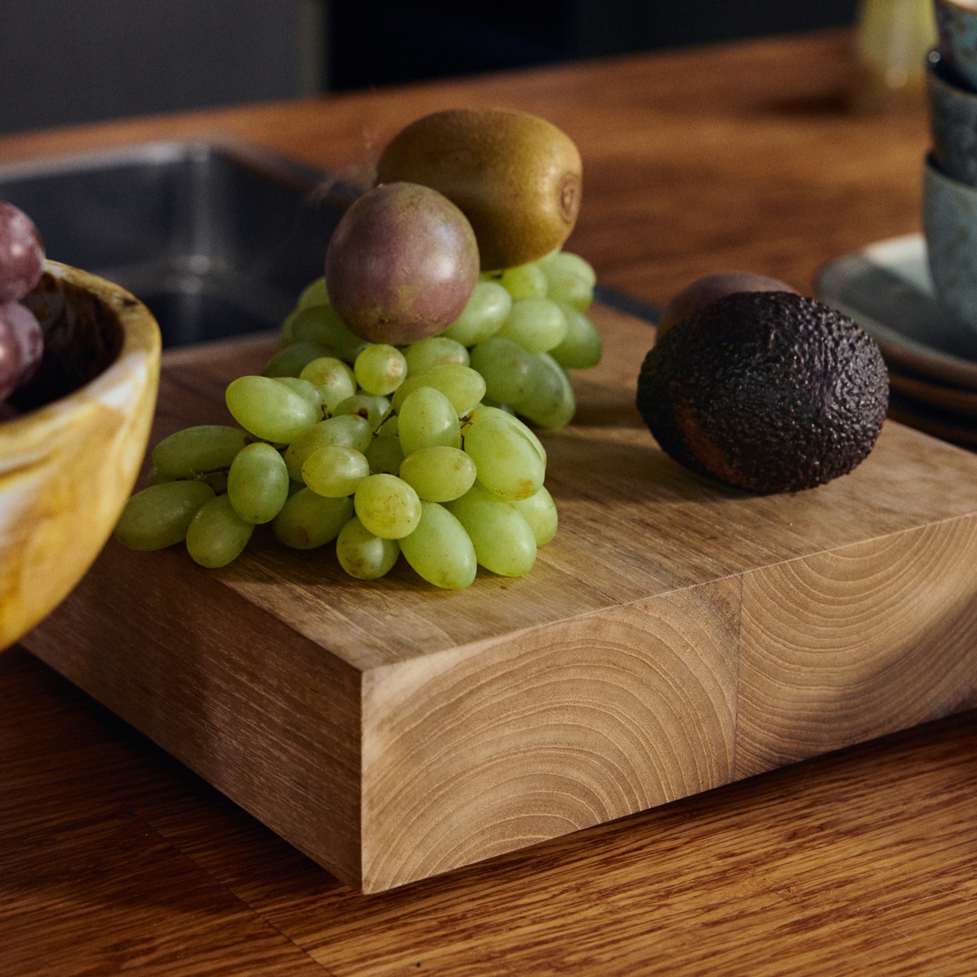 HKliving Platte TEAK CUBE L braun | 27x27x8cm