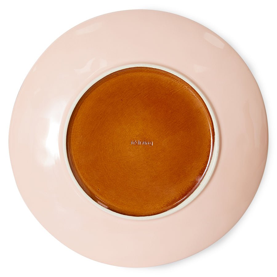 HKliving Teller BEDROCK 70s Ceramics bunt 2er Set | Ø27,5x2cm - Sir Henrys