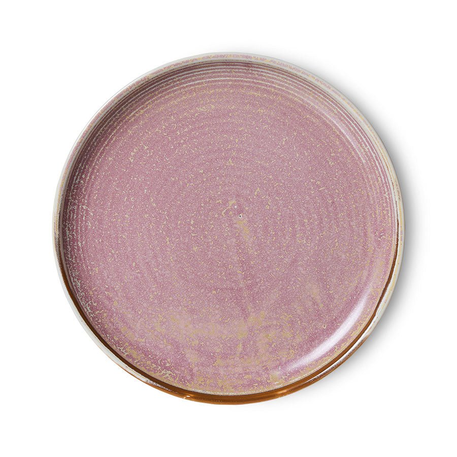 HKliving Teller Kuchenteller RUSTIC PINK Chef Ceramics rosa | Ø20x2,8cm - Sir Henrys