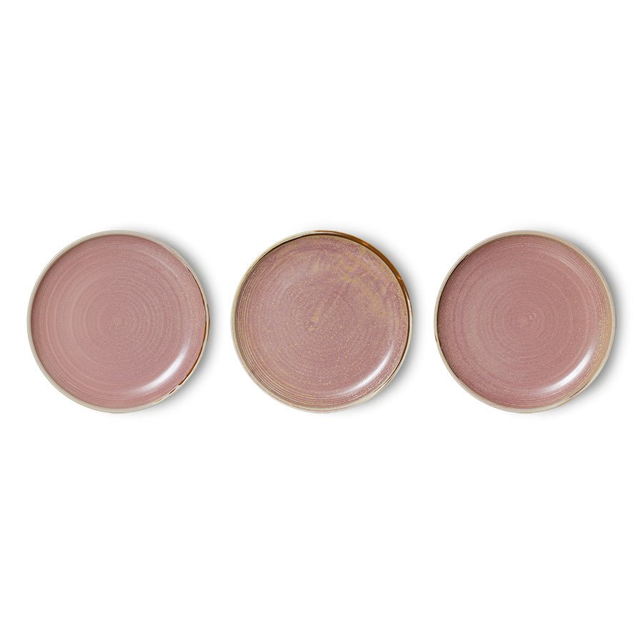 HKliving Teller Kuchenteller RUSTIC PINK Chef Ceramics rosa | Ø20x2,8cm - Sir Henrys