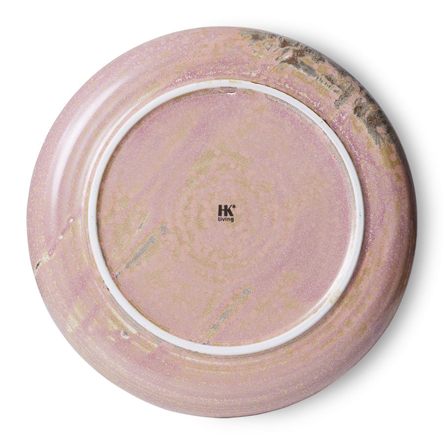HKliving Teller RUSTIC PINK Chef Ceramics rosa | Ø26x3cm - Sir Henrys