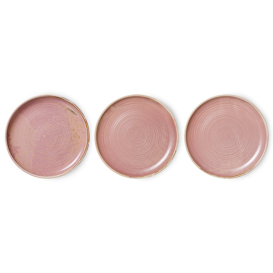 HKliving Teller RUSTIC PINK Chef Ceramics rosa | Ø26x3cm - Sir Henrys