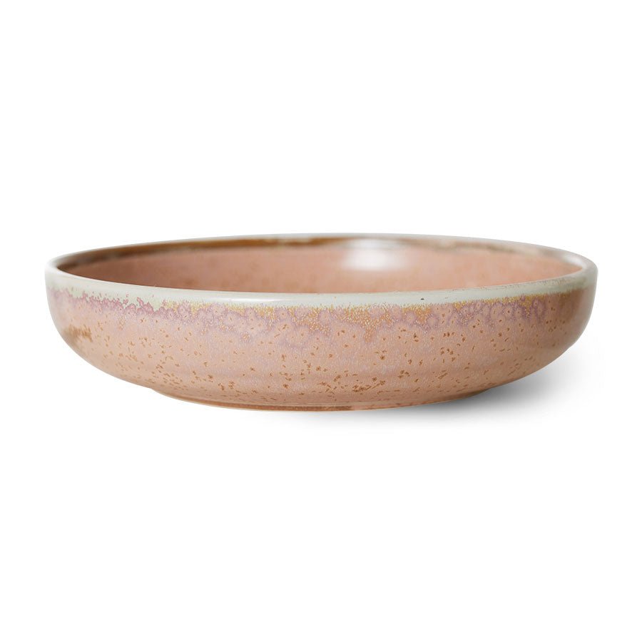 HKliving Teller tief L RUSTIC PINK Chef Ceramics rosa | Ø21,5x4,8cm - Sir Henrys