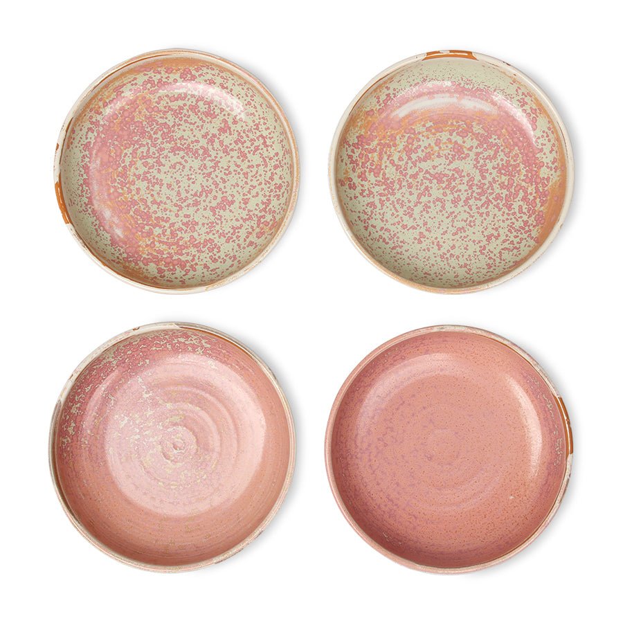 HKliving Teller tief M RUSTIC PINK Chef Ceramics rosa | Ø19,3x4,3cm - Sir Henrys
