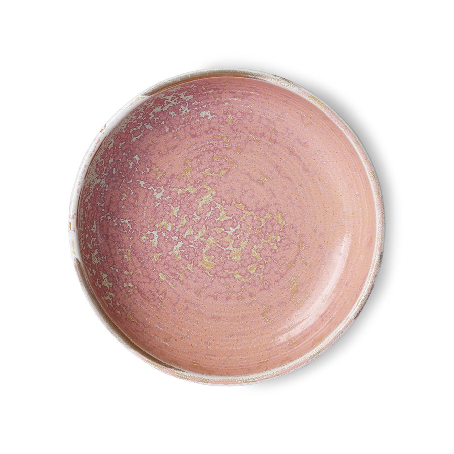 HKliving Teller tief M RUSTIC PINK Chef Ceramics rosa | Ø19,3x4,3cm - Sir Henrys