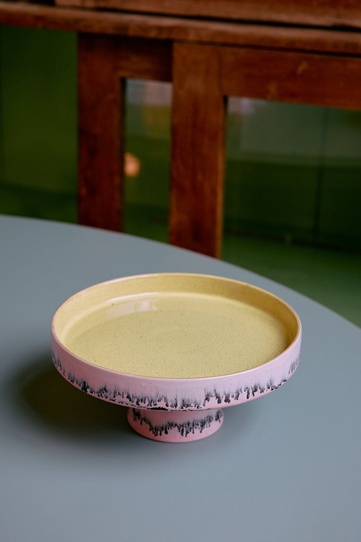 HKliving Tortenplatte BUBBLE 70s Ceramics pink | Ø21x9,5cm - Sir Henrys