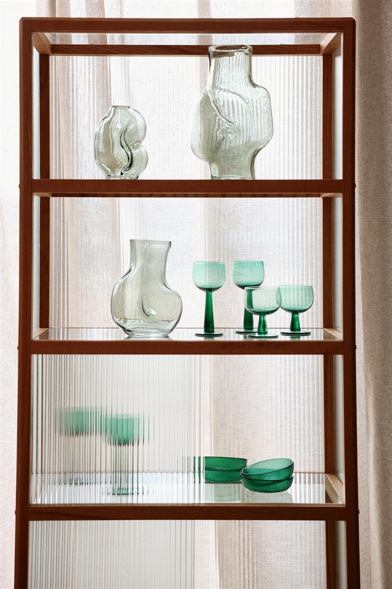 HKliving Vase GLEAM oliv | 17x10,3x22cm - Sir Henrys