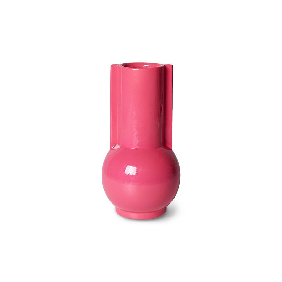 HKliving Vase HOT PINK Keramik rosa | 10,5x20cm - Sir Henrys