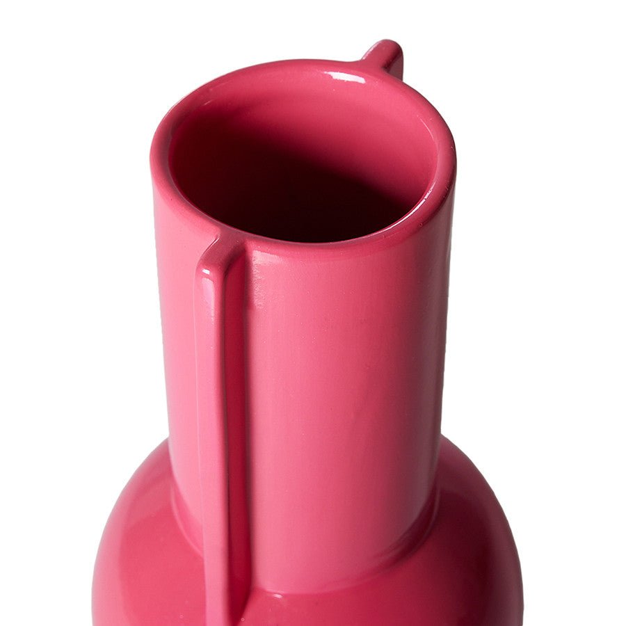 HKliving Vase HOT PINK Keramik rosa | 10,5x20cm - Sir Henrys