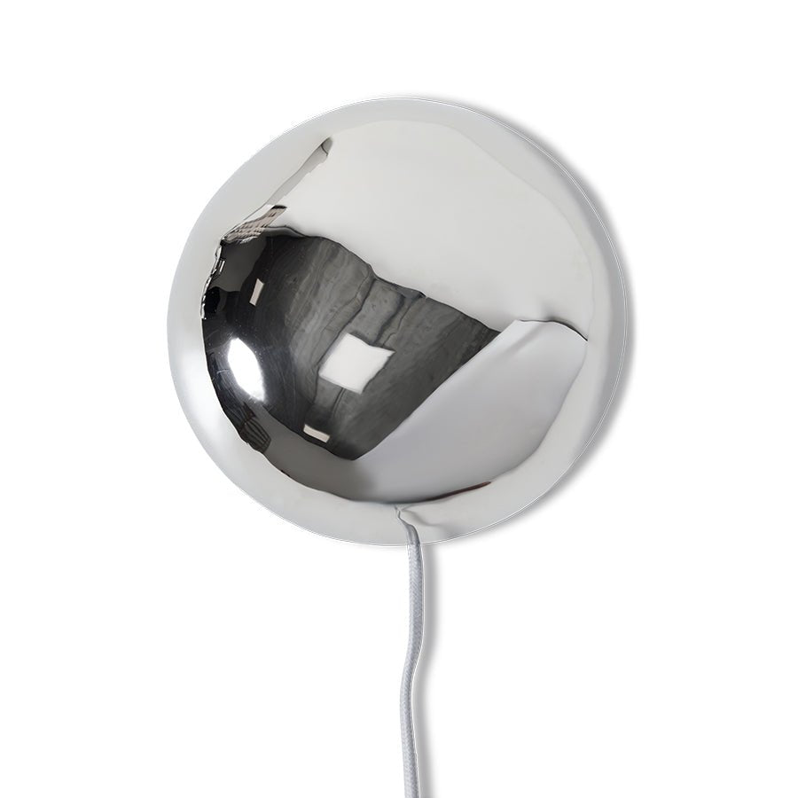 HKliving Wandleuchte ORB chrome silber | Ø18,5x8,5cm - Sir Henrys