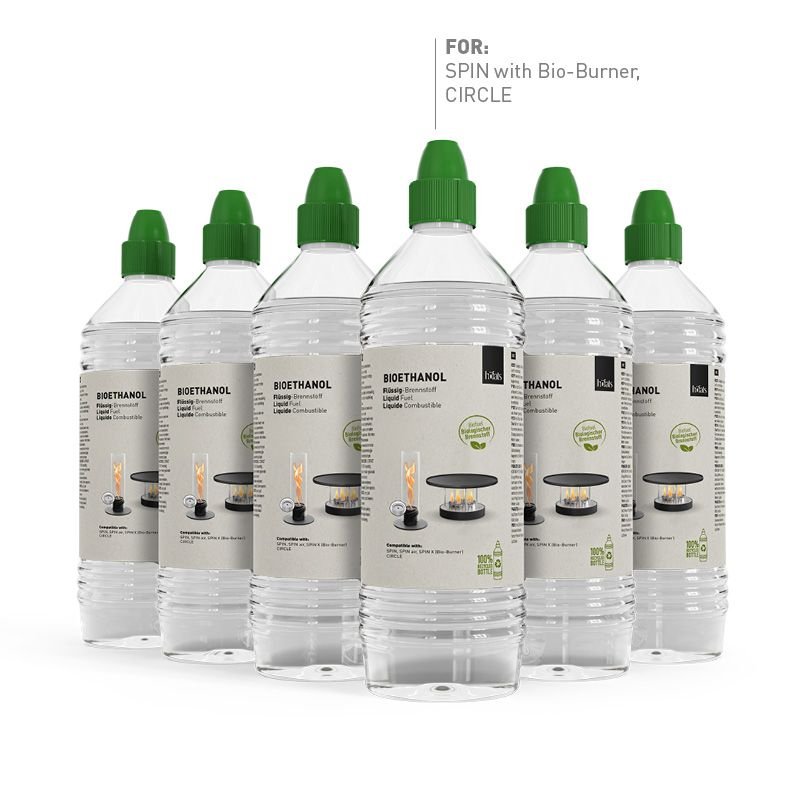 Höfats Bioethanol Flüssigbrennstoff für SPIN mit Bio-Burner 6 x 1 Liter - Sir Henrys