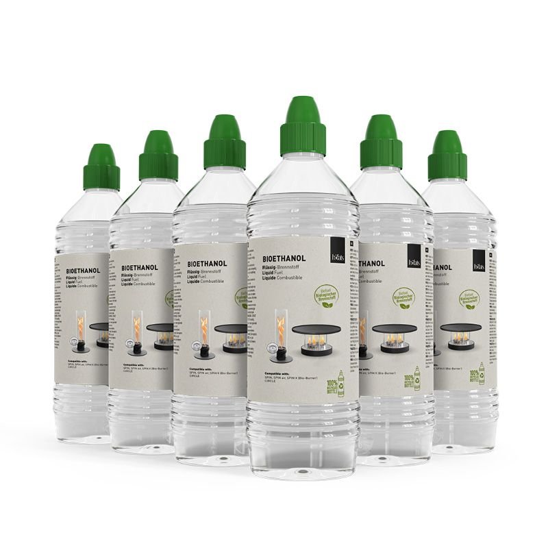 Höfats Bioethanol Flüssigbrennstoff für SPIN mit Bio-Burner 6 x 1 Liter - Sir Henrys