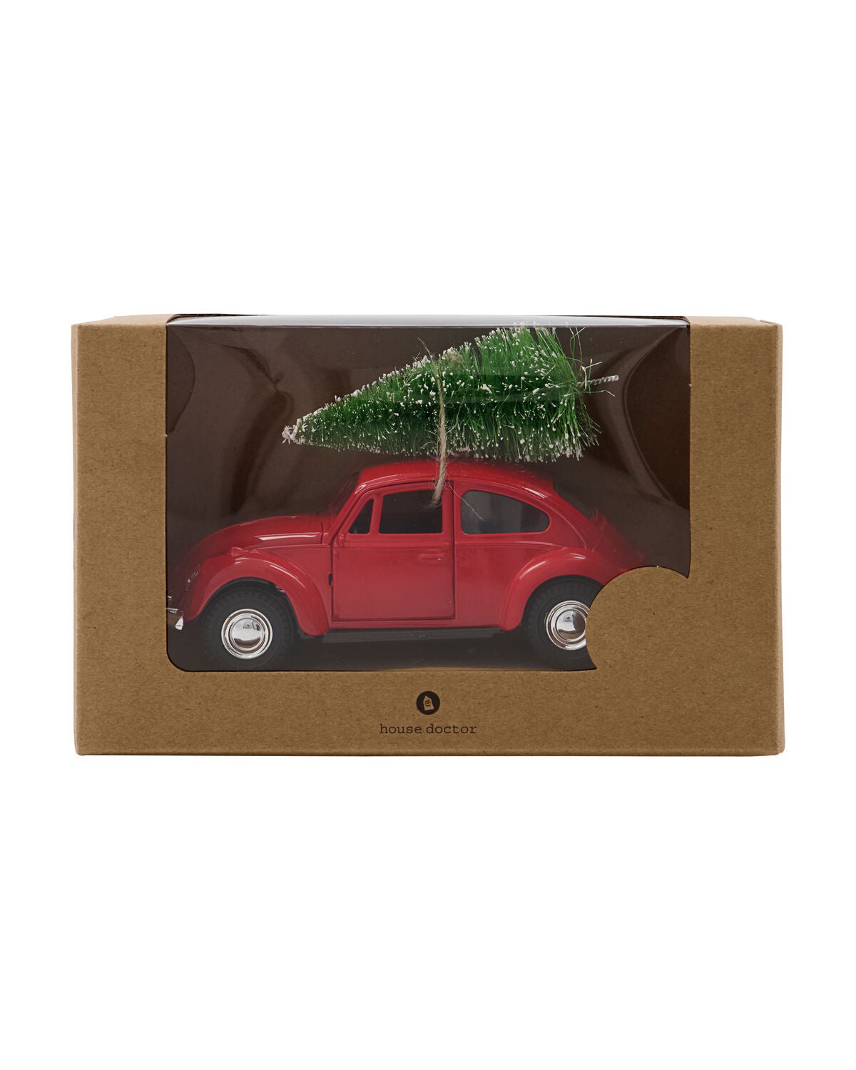 House Doctor Dekoration XMAS CAR rot | 12,5x5x8cm - Sir Henrys