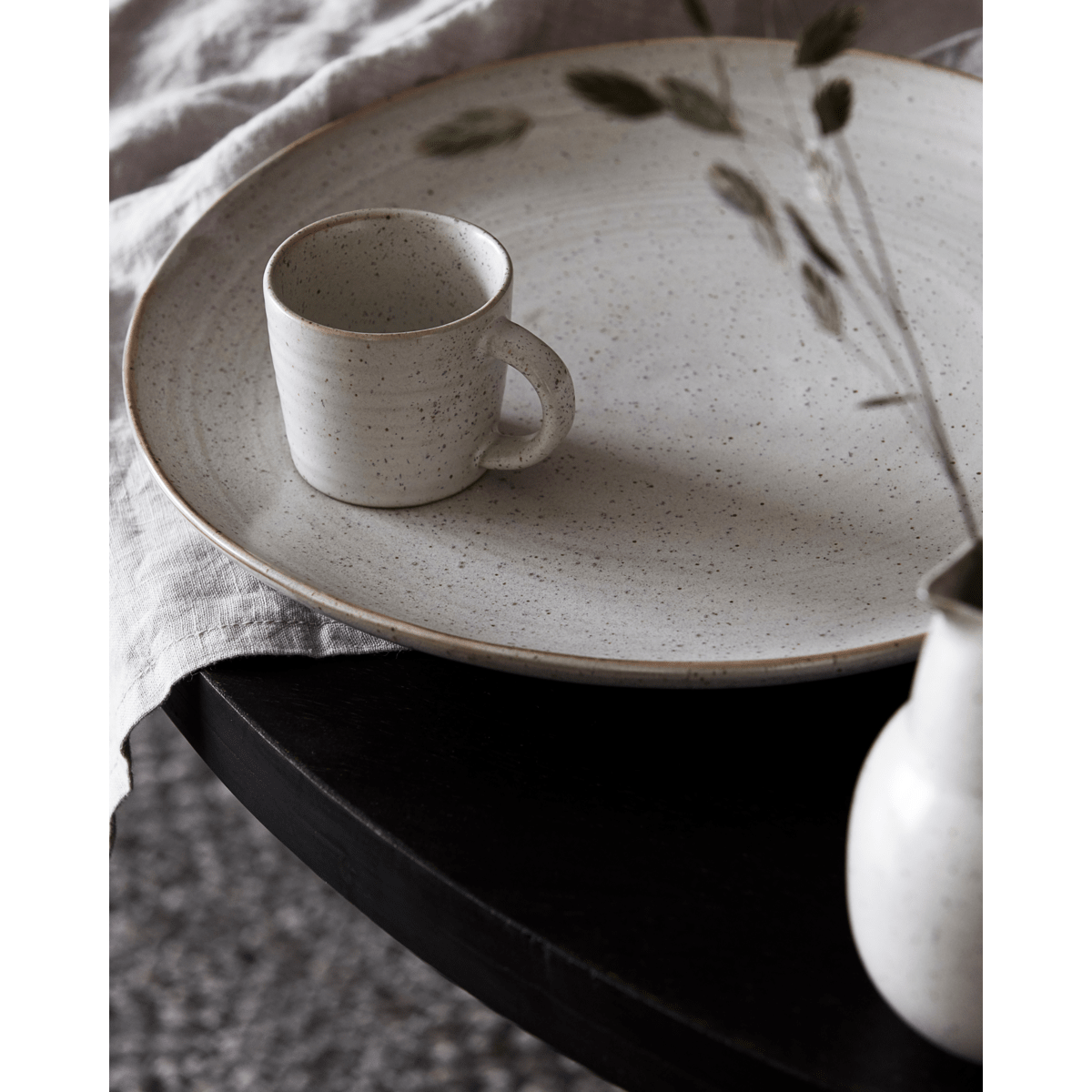 House Doctor Espressotasse PION creme grau 6er Set - Sir Henrys