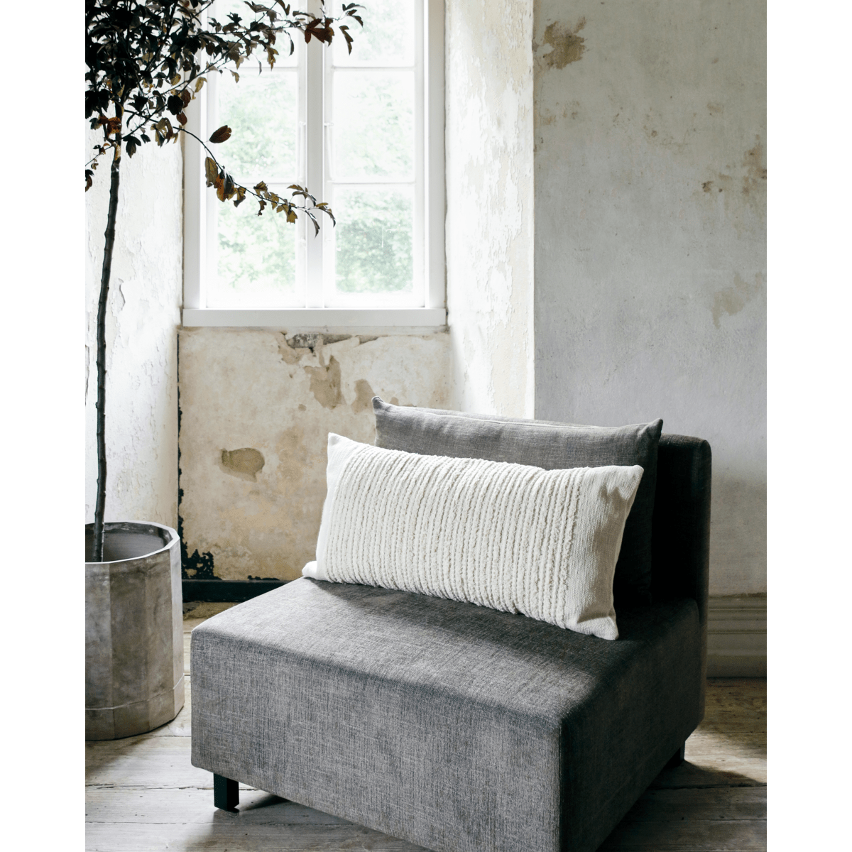 House Doctor Kissen CHIL offwhite creme | 80x40cm - Sir Henrys