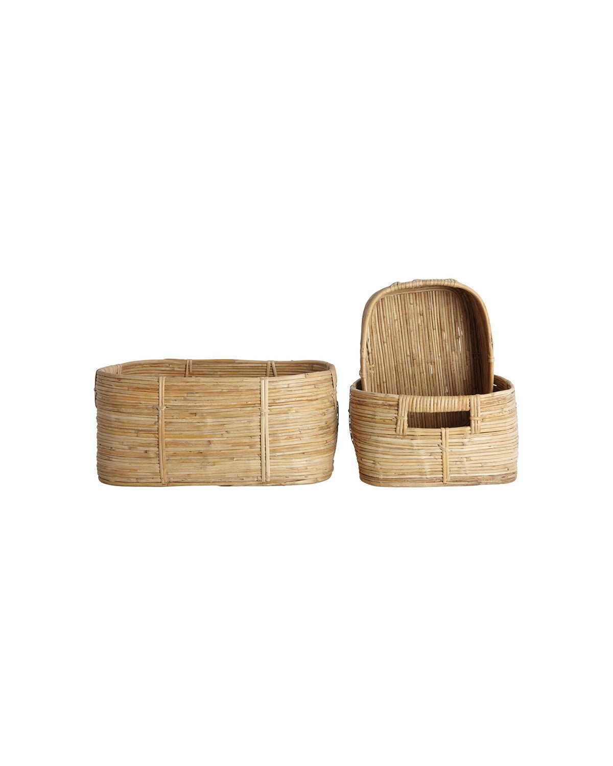 House Doctor Korb 3er Set CHAKA L natur - Sir Henrys