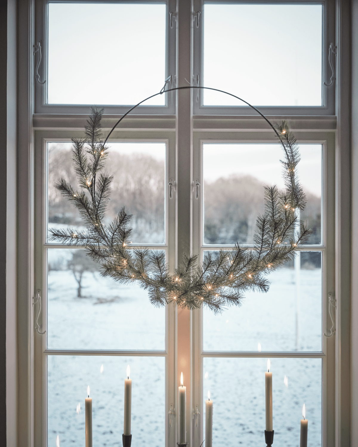 House Doctor Kranz mit LED GIANT natur - Sir Henrys