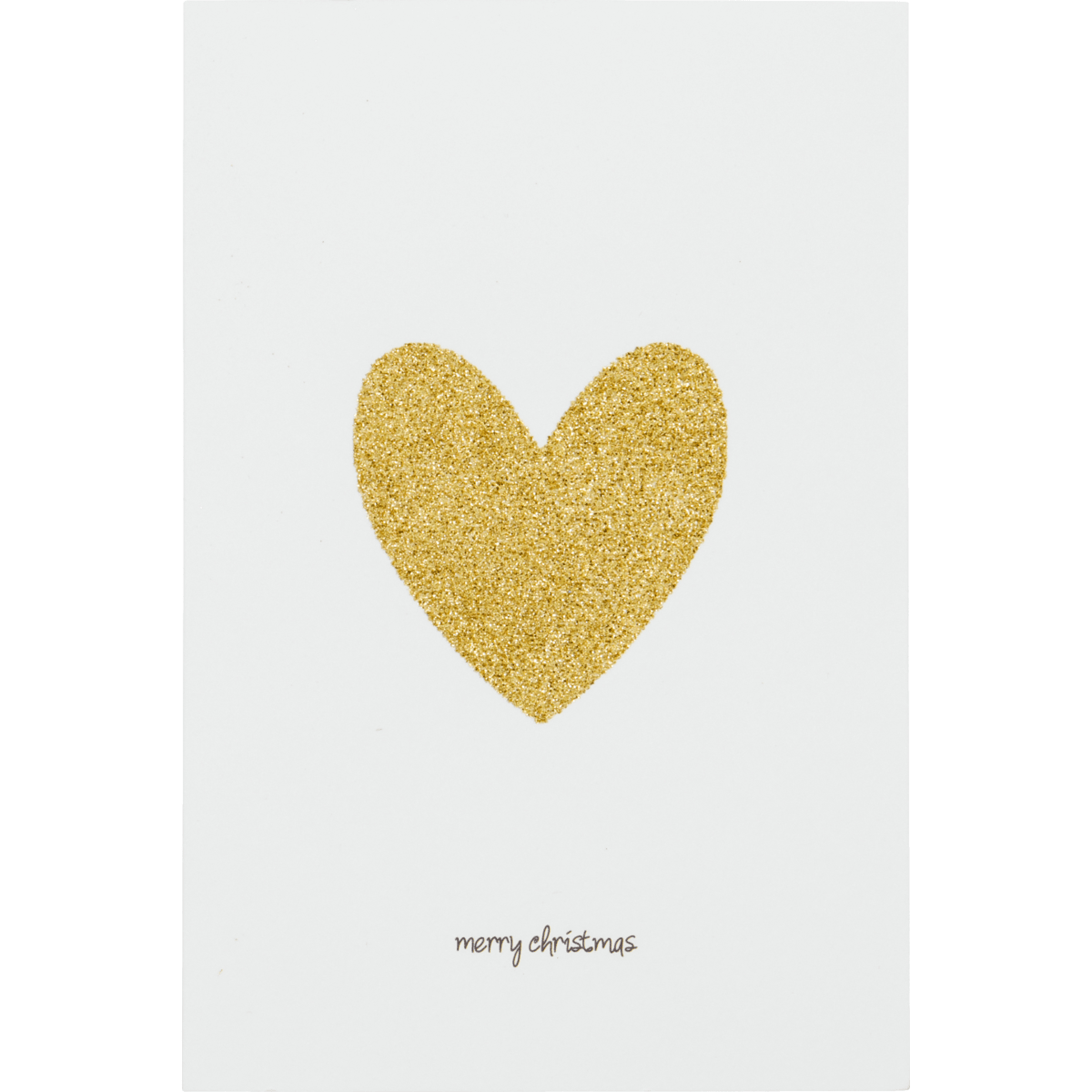 House Doctor Postkarte GLITTER weiß,gold 6er Set | 16,5x11,5cm - Sir Henrys