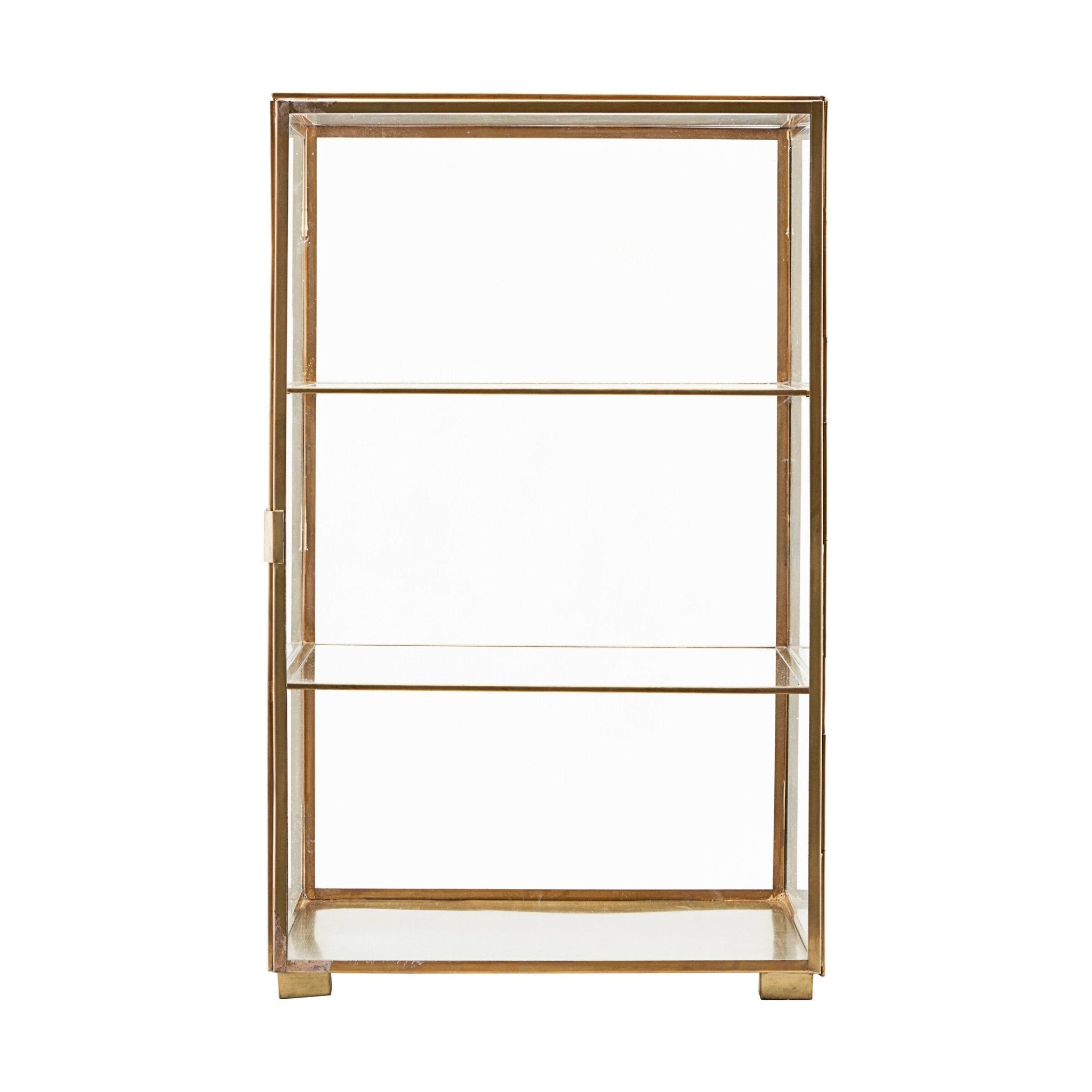 House Doctor Schrank GLASS messing | 35x56,5x35cm - Sir Henrys