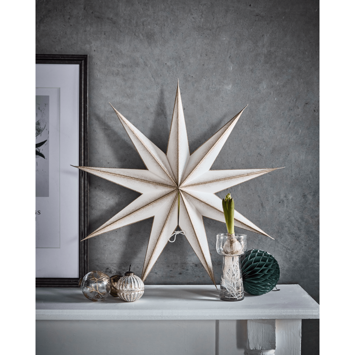 House Doctor Stern 9 POINT off - white champagner | Ø 60cm - Sir Henrys