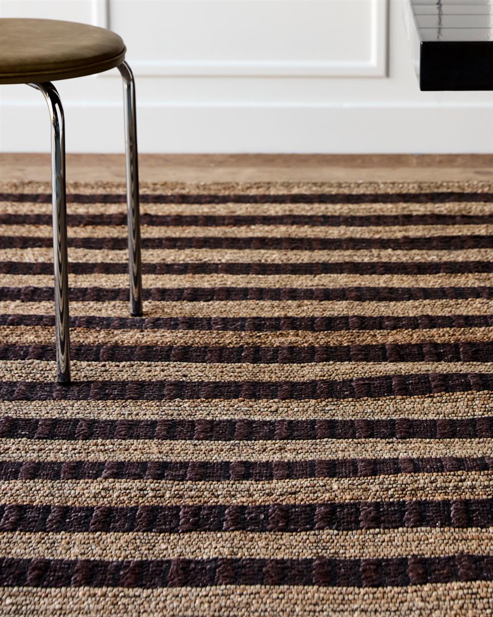House Doctor Teppich BLOCK braun natur | 230x160cm - Sir Henrys