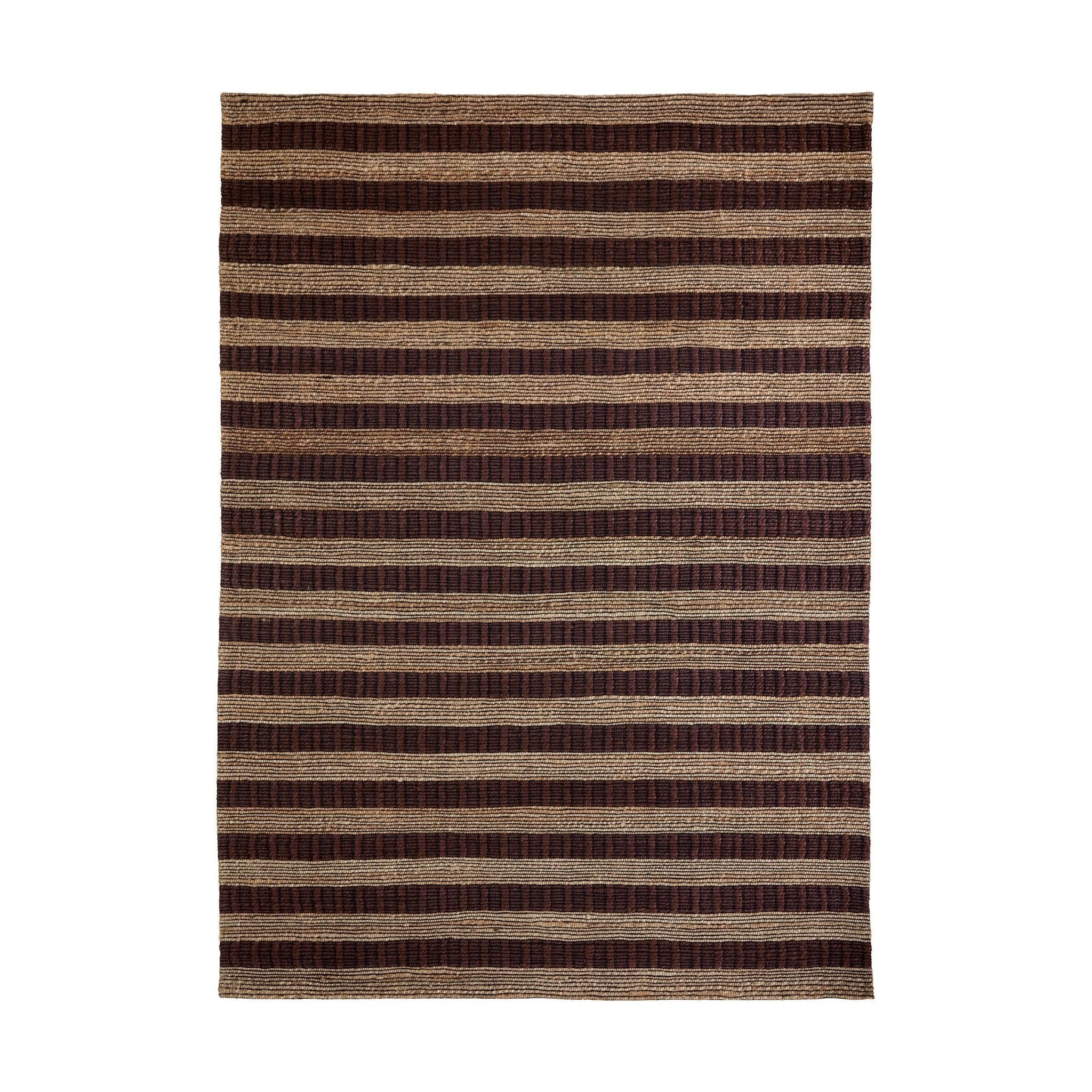 House Doctor Teppich BLOCK braun natur | 230x160cm - Sir Henrys