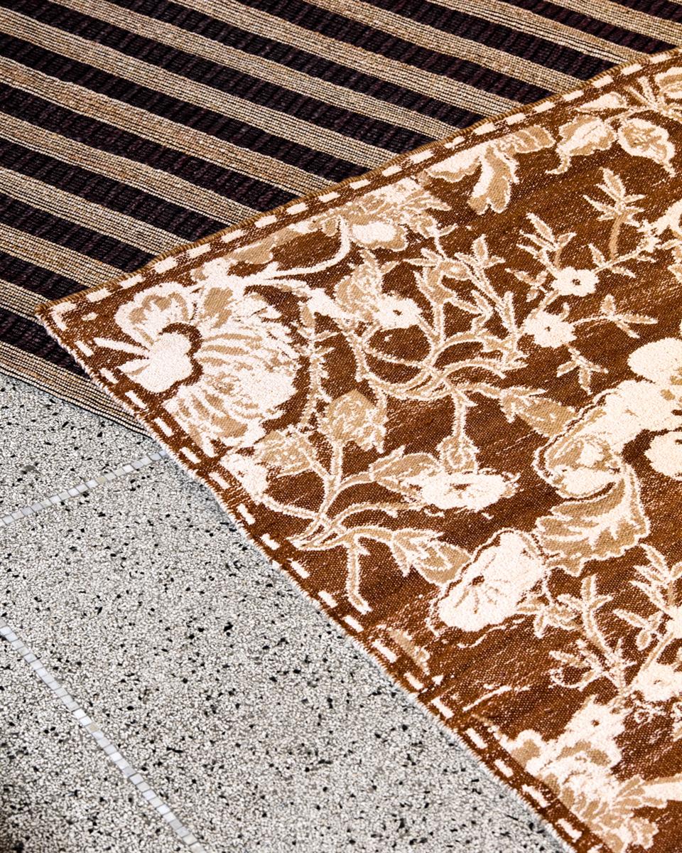 House Doctor Teppich BLOSS braun | 200x90cm - Sir Henrys