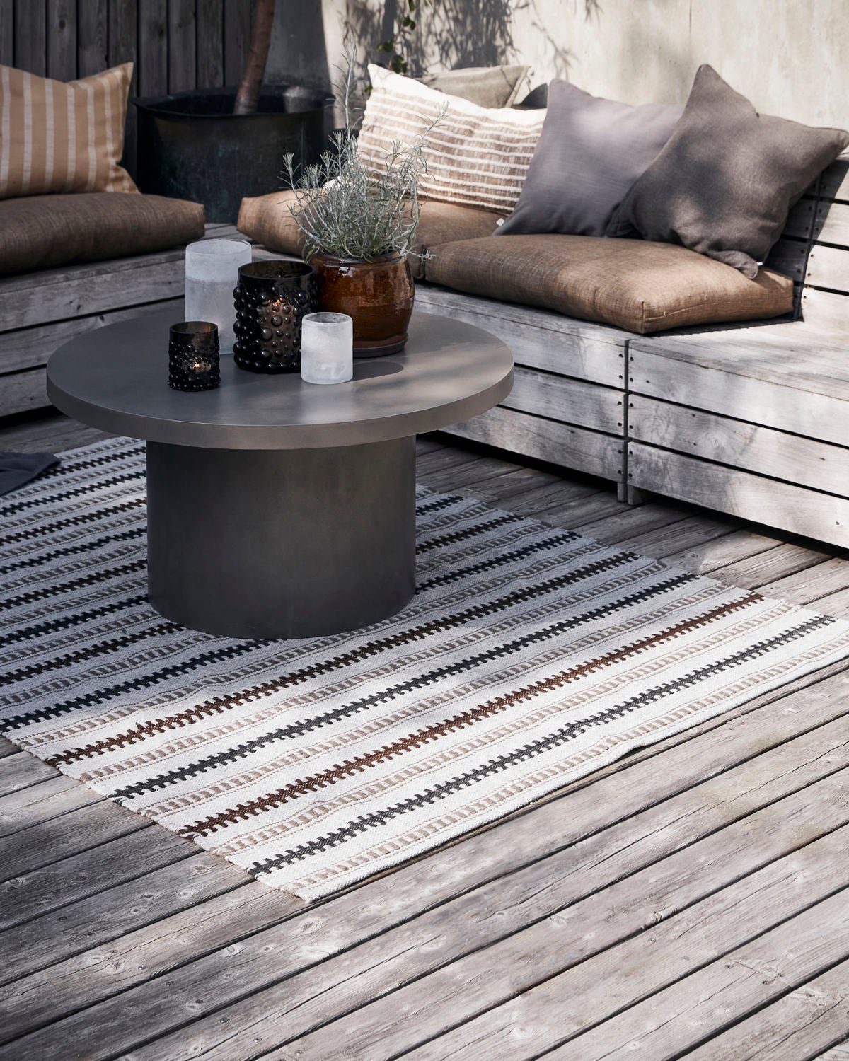 House Doctor Teppich TERRA 200x140cm hellgrau - Sir Henrys