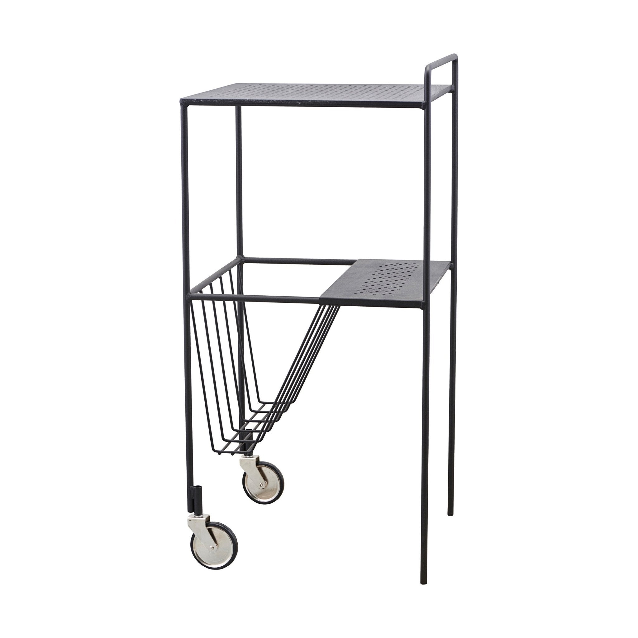 House Doctor Trolley USE schwarz | 35x35x75cm - Sir Henrys