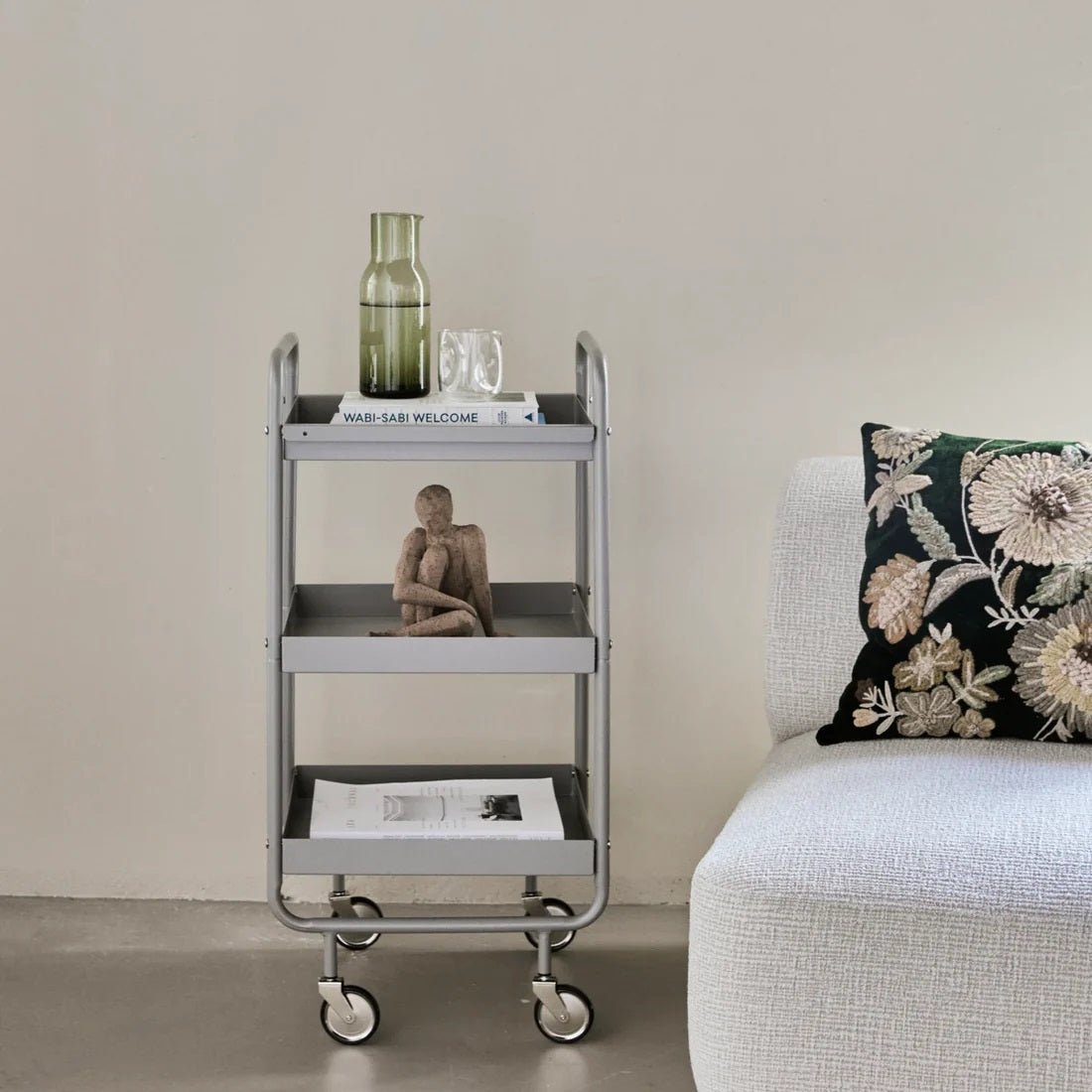 House Doctor Wagen ROLL grau - Sir Henrys